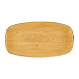 Assiettes oblongues Churchill Stonecast Tangerine Chefs' No. 4 (355 x 189mm) (Lot de 6)