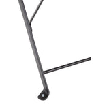 Ensemble table et 2 chaises pliantes d'extérieur en acier noir Bolero