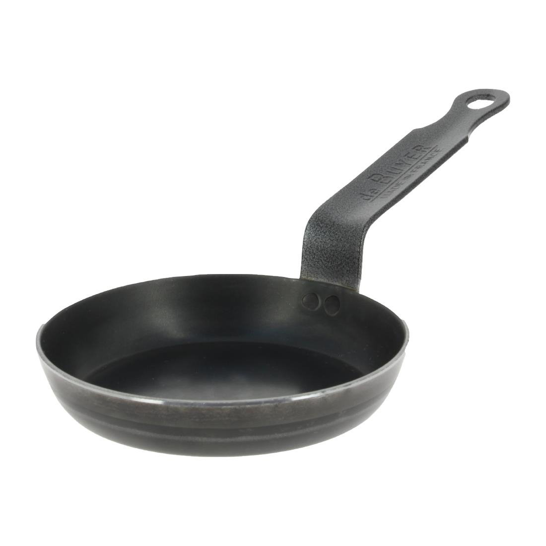 Poêle à blinis en tôle d¿acier bleuie De Buyer 12 cm