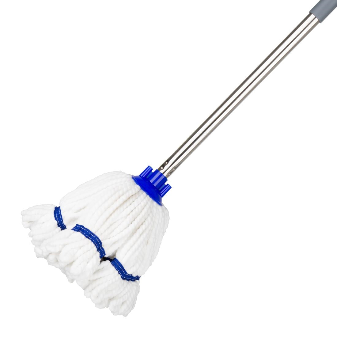 Tête serpillière en microfibre Jantex bande bleue 150g