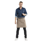 Tablier mixte Chaud Devant Forene Denim marron 70x50 cm - NISBETS