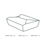 Boîtes alimentaires en carton compostable Vegware No.2 1500ml (lot de 280) - NISBETS