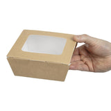 Boîtes alimentaires moyennes en carton avec fenêtre recyclables Huhtamaki 1070ml (lot de 270) - NISBETS