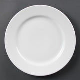 Assiettes à bord étroit blanches Olympia 230mm (Lot de 12)