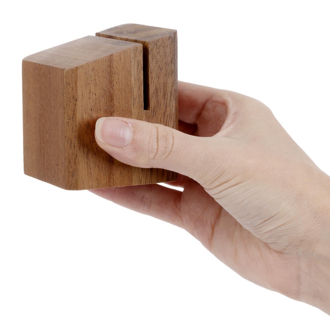 Porte-menu en bois Olympia - NISBETS