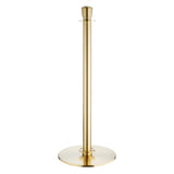 Poteaux d'accueil à base plate Bolero en laiton brossé (lot de 2) - NISBETS