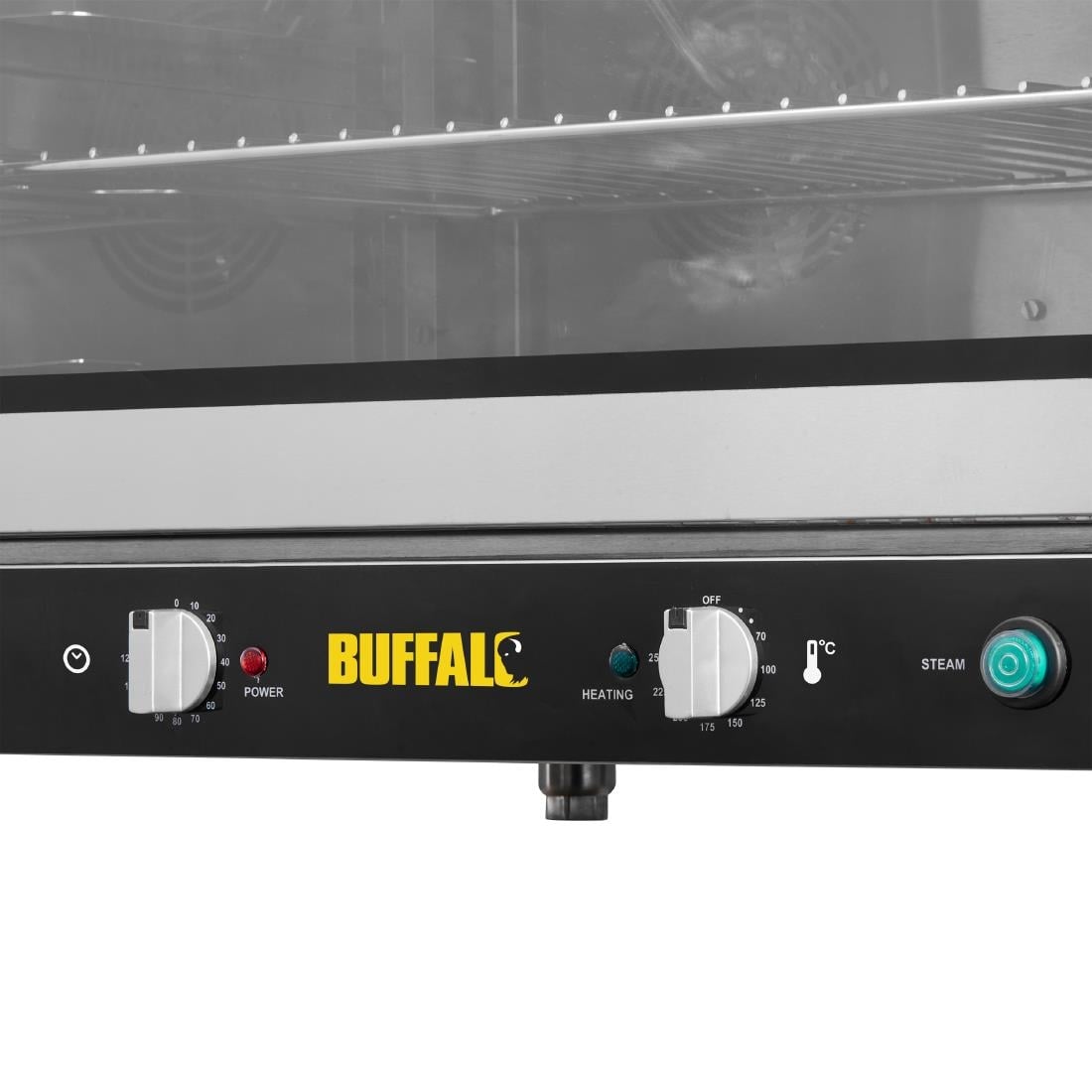 Four pâtissier à convection 4 niveaux avec humidificateur Buffalo 100 L triphasé - NISBETS