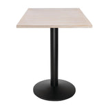 Plateau de table carré pré-percé vintage blanc Bolero 700mm - NISBETS