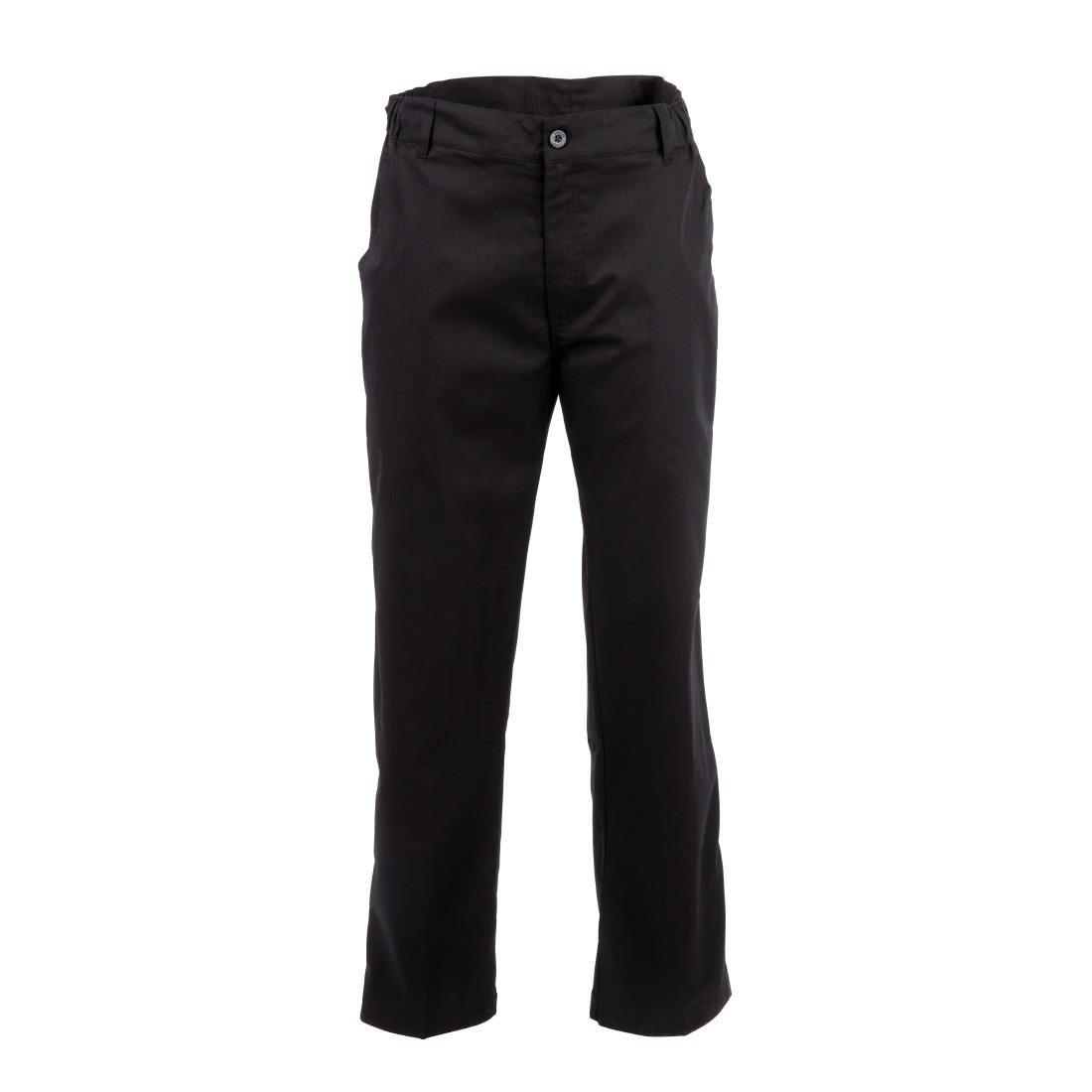 Pantalon de cuisine mixte Chef Works Professionnel chevrons noirs - NISBETS