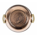 Plat Kadai en cuivre avec poignées en inox revêtement laiton Olympia 660ml