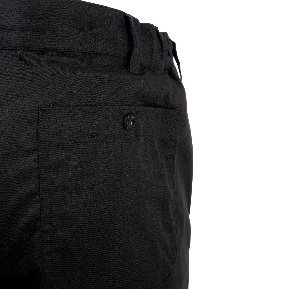 Pantalon de cuisine mixte Chef Works Professionnel chevrons noirs - NISBETS