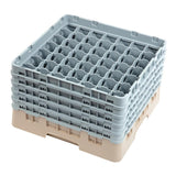 Casier à verres 36 compartiments Camrack Cambro beige hauteur max 174mm
