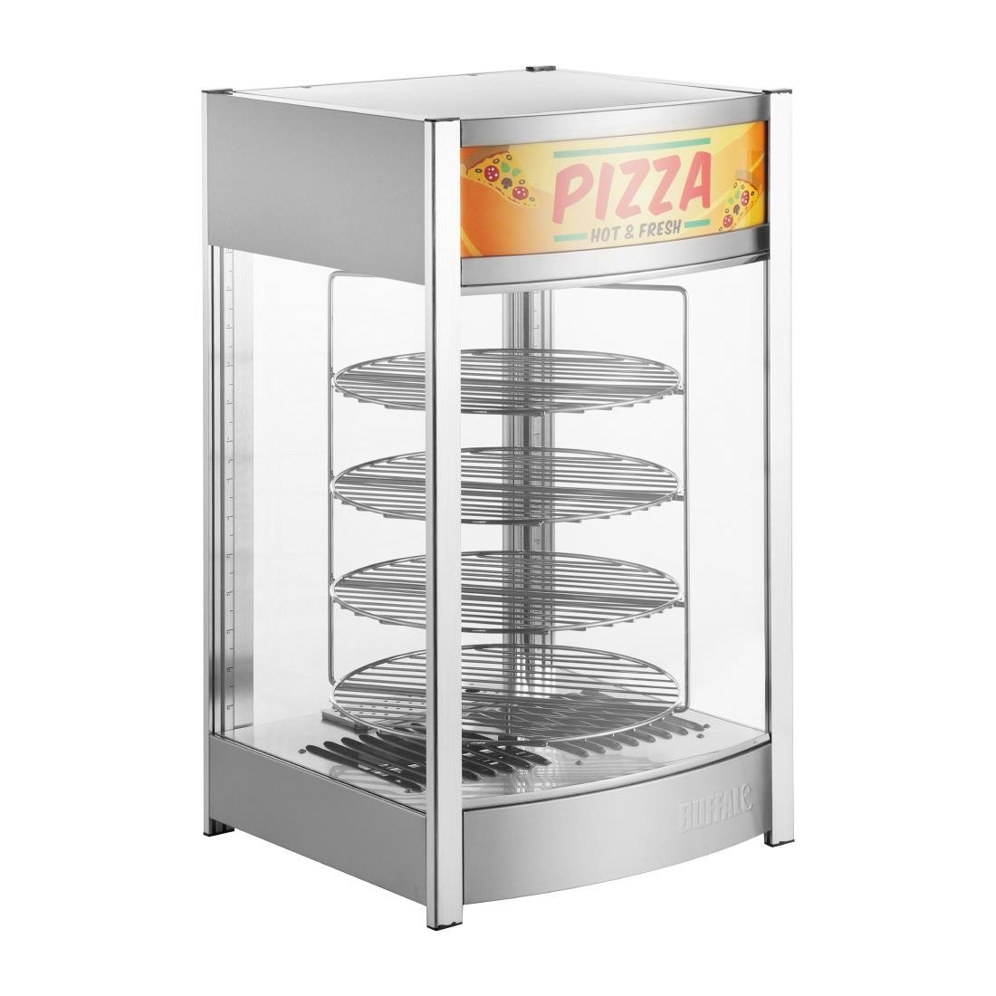 Vitrine chauffante rotative pour pizzas Buffalo 4 niveaux - NISBETS