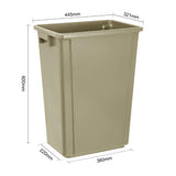 Poubelle Jantex Slim beige 60L