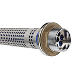 Bonde 70mm et tube de surverse avec filtre pour plonge de 300mm