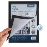 Cadres d'affichage autocollants Europel A5 noirs (lot de 2)