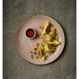 Assiettes avec rebord Churchill Stonecast Raw Terracotta Evolve 220mm (Lot de 12)