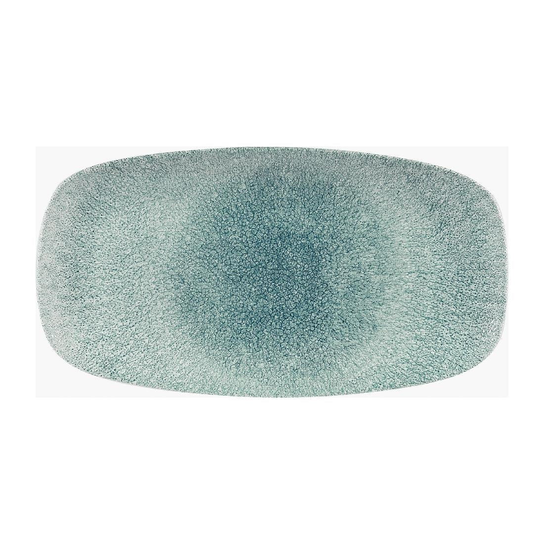 Assiettes oblongues Churchill Studio Prints Raku Jade Green 189 x 355mm (Lot de 6)