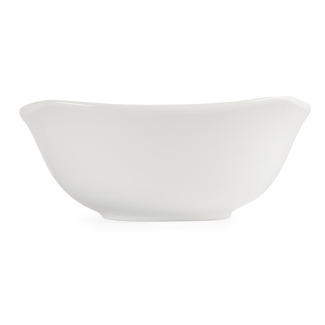 Bols carrés à bords ondulés blancs Olympia 220mm (Lot de 12) - NISBETS