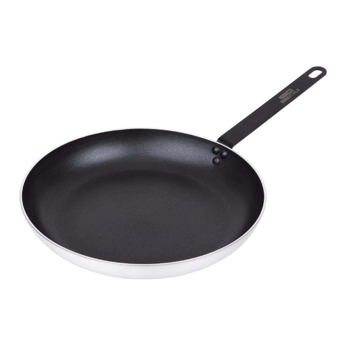 Poêle aluminium antiadhésive téflon avec manche noir Nisbets Essentials 2 - NISBETS