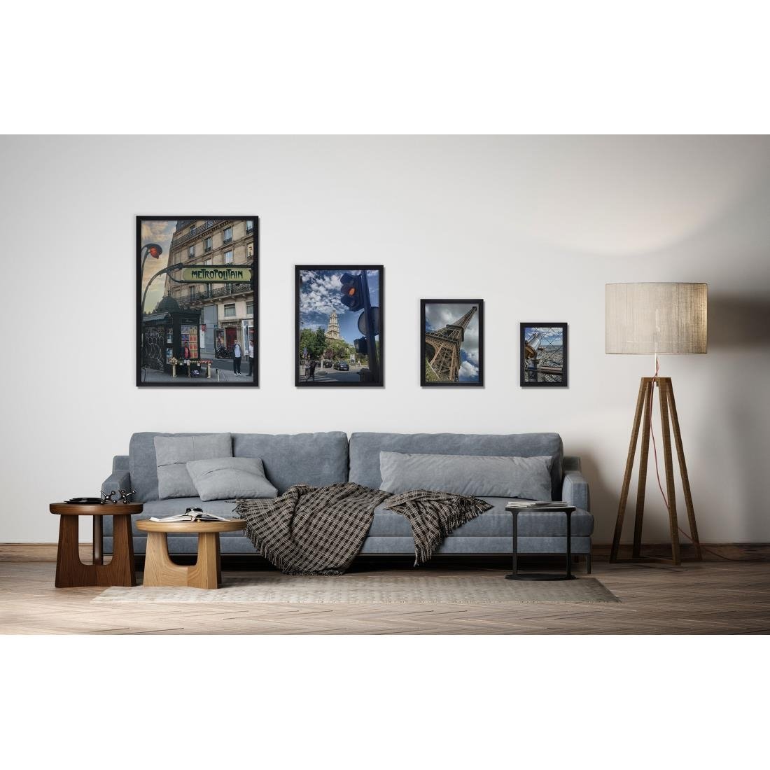 Cadre clipsable Europel A4 25mm noir mat