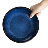 Bols plats Olympia Luna bleu nuit 210 mm (lot de 4)