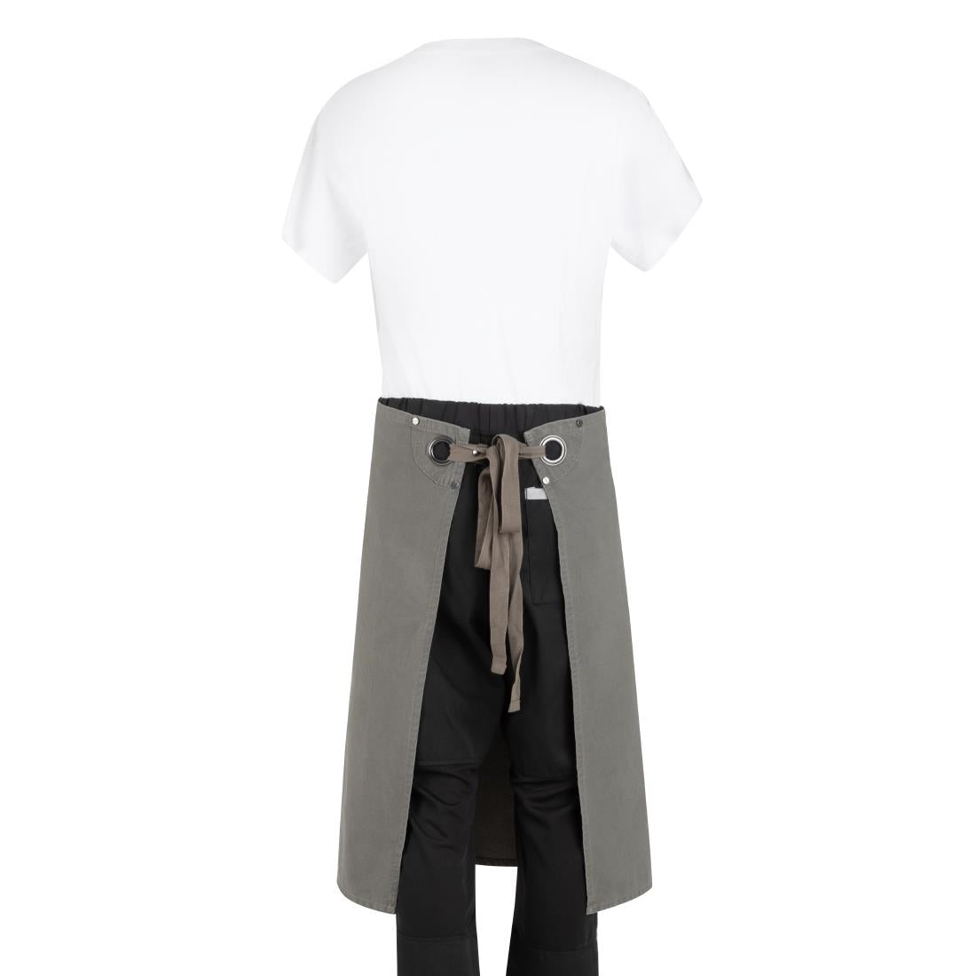 Tablier bistro en toile de coton Southside kaki