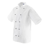 Veste de cuisine mixte Whites Chicago manches courtes blanche - NISBETS
