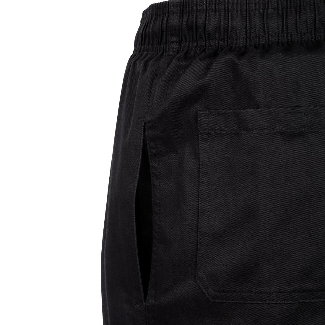 Pantalon de cuisine mixte Chef Works Slim Fit Cargo noir - NISBETS