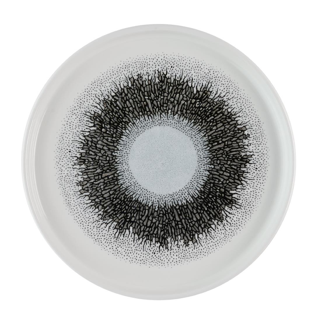 Assiettes avec rebord Churchill Studio Prints Fusion Black 210mm (Lot de 6)