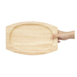 Planche en hévéa pour plat ovale en fonte Olympia 335x205mm pour GJ557