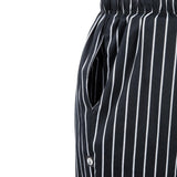 Pantalon de cuisine mixte Baggy Chef Works rayé noir et blanc - NISBETS