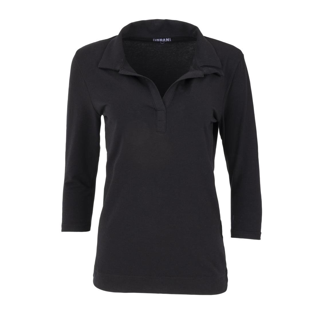 T-Shirt col V femme Uniform Works noir - NISBETS