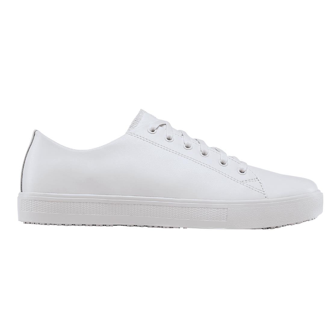 Shoes for Crews Mens Old School Trainer White Size 36 - NISBETS