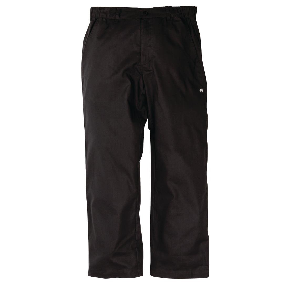 Pantalon de cuisine mixte Chef Works Professionnel chevrons noirs - NISBETS