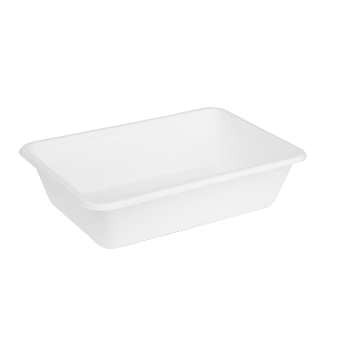 Barquettes alimentaires en bagasse Fiesta Compostable 650ml (lot de 100)