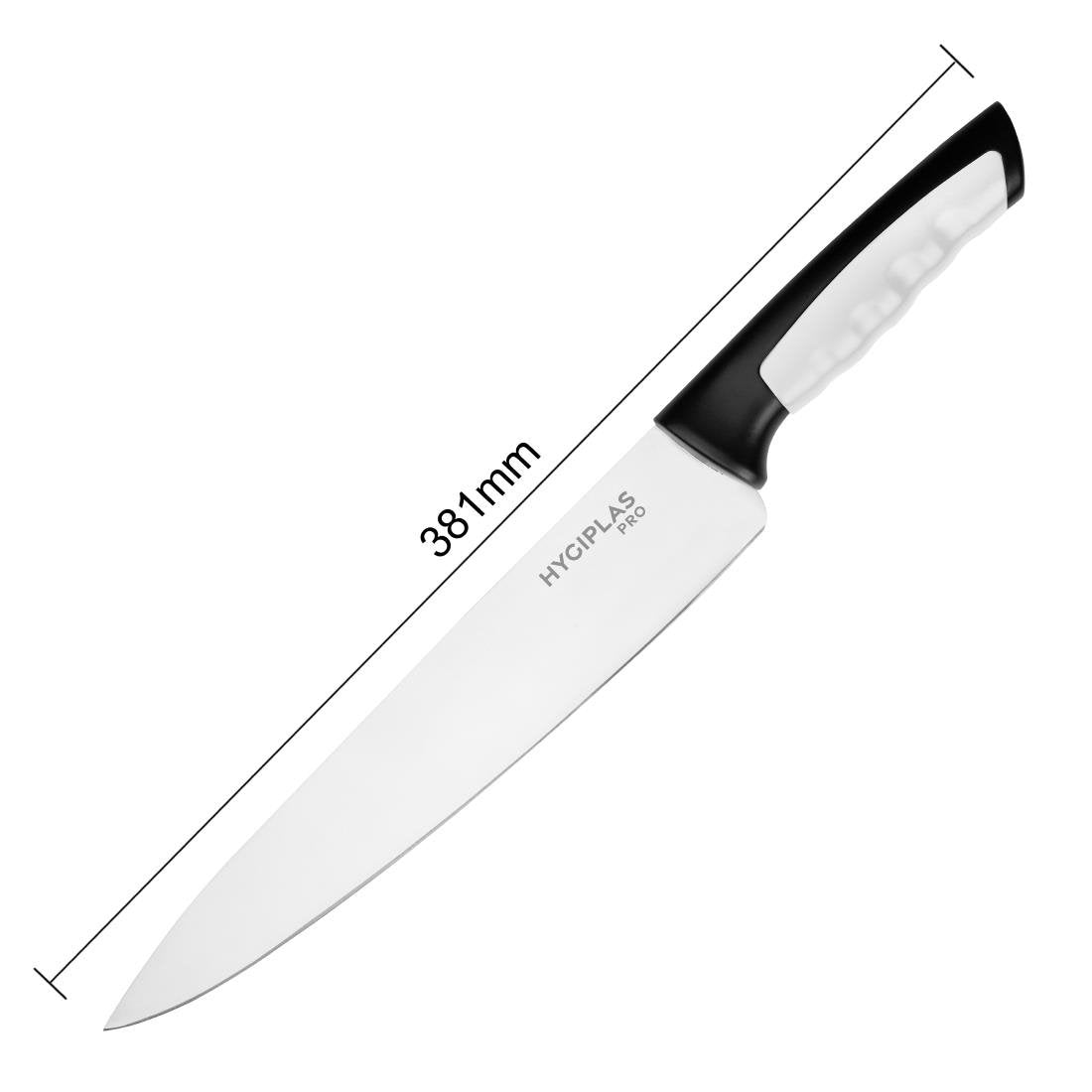 Couteau de cuisine Hygiplas Pro blanc 25cm - NISBETS
