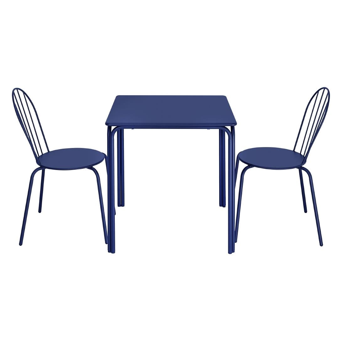 Chaises Bolero Adeline bleu - NISBETS