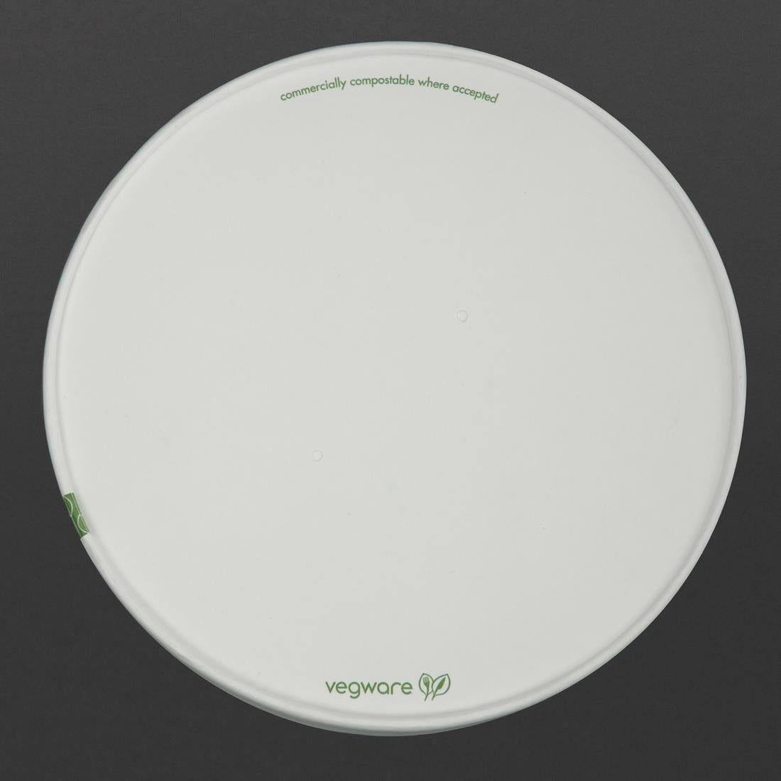 Couvercles à trous en carton doublé PLA série 185 Vegware (lot de 300) - NISBETS