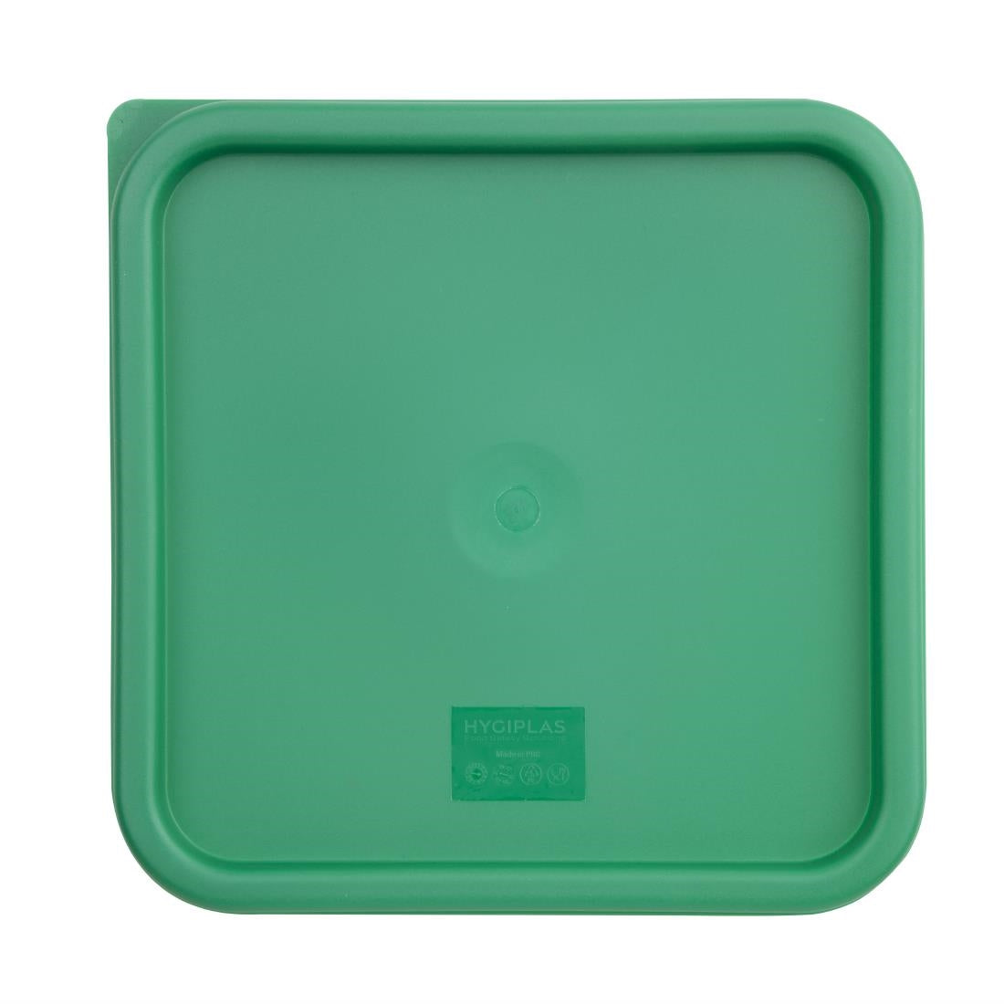 Couvercle carré vert grand Hygiplas - NISBETS