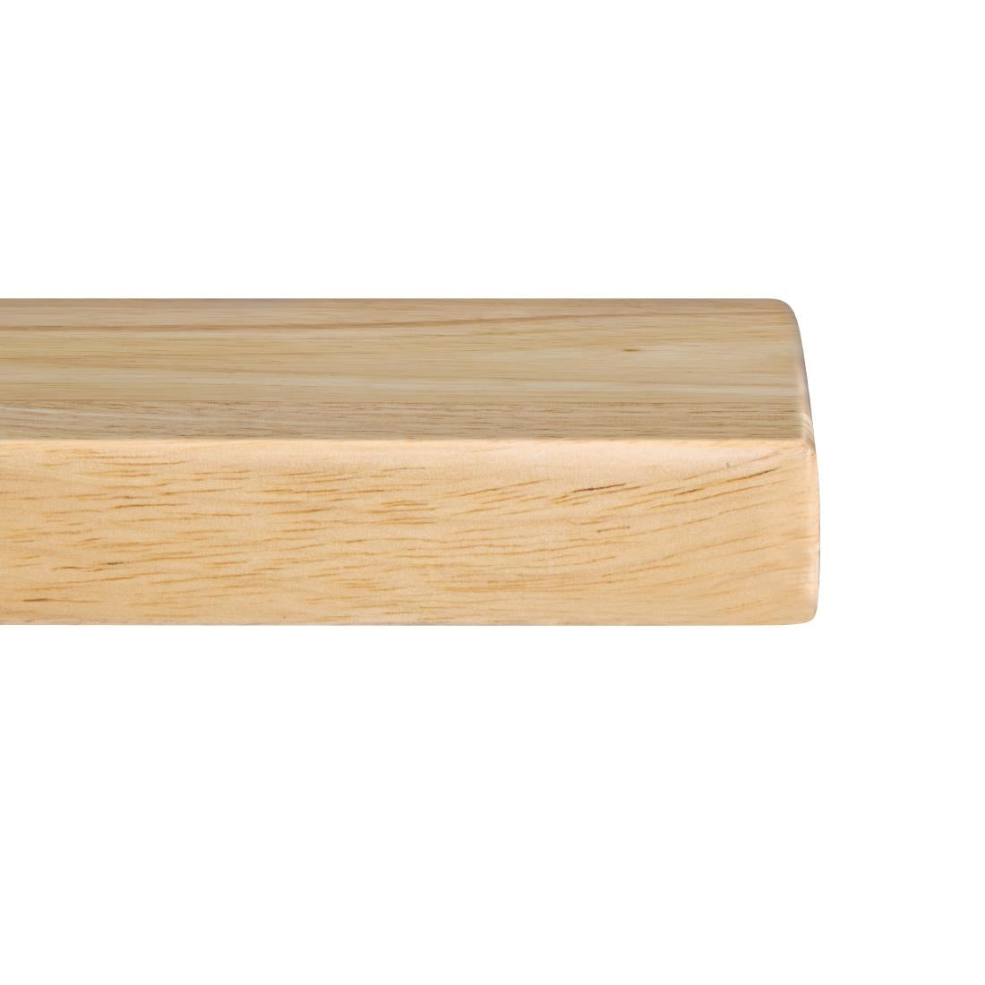 Plateau de table rectangulaire pré-percé coloris bois naturel Bolero 700 x 1100mm - NISBETS