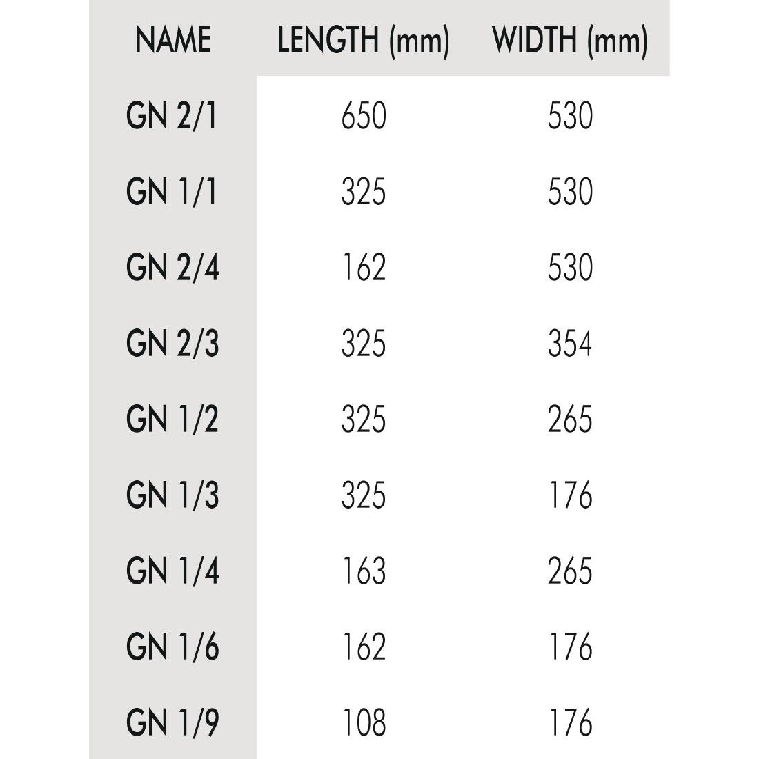 Bac GN 1/9 en acier inoxydable Matfer Bourgeat 65 mm - NISBETS