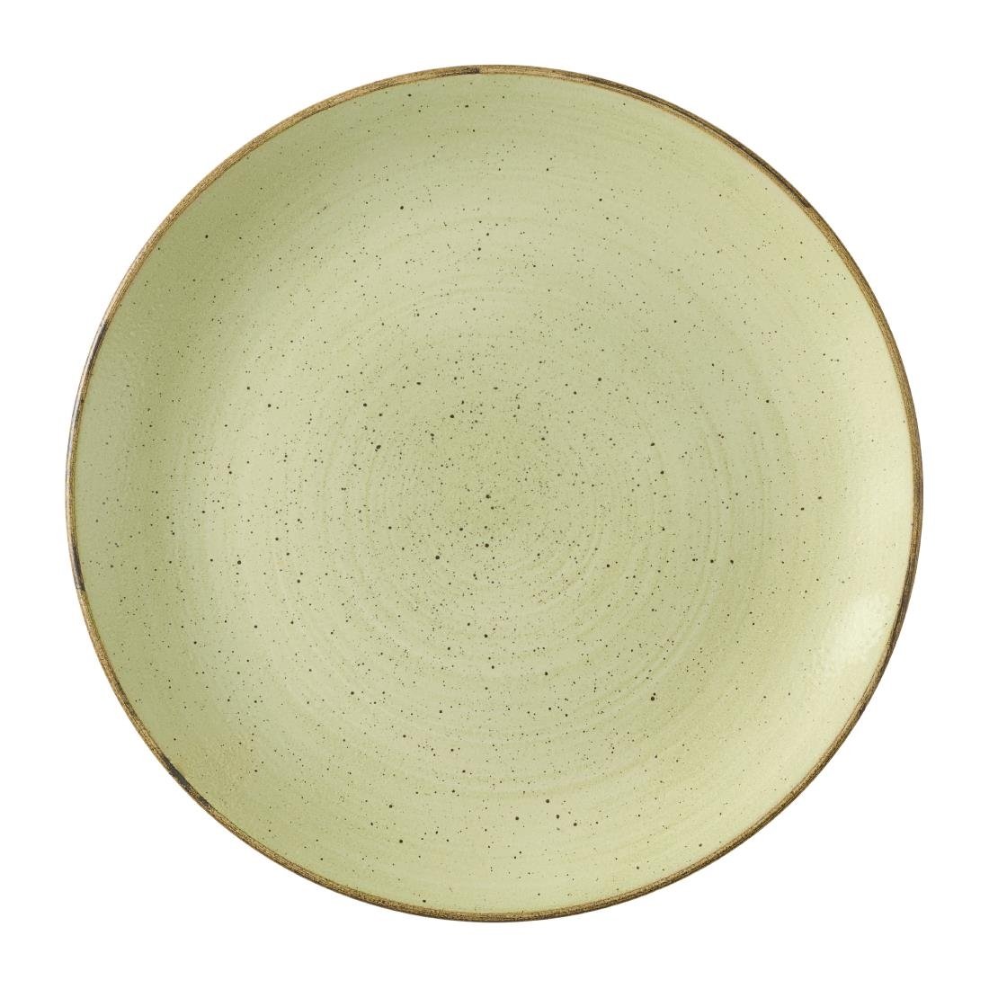 Assiettes avec rebord Churchill Stonecast Raw Green Evolve 220mm (Lot de 12)