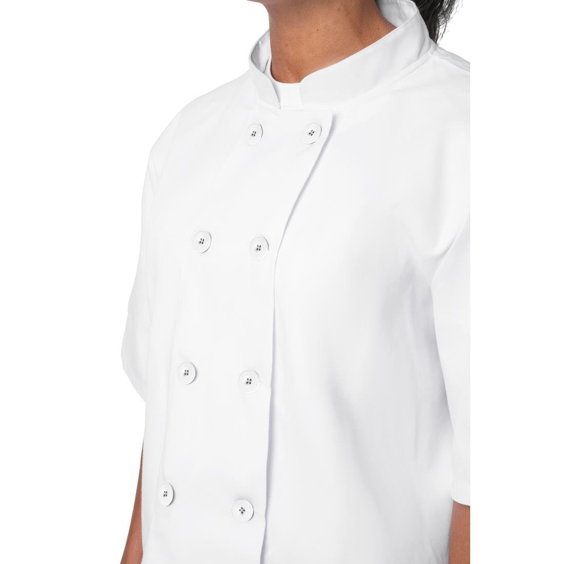 Lot de 2 vestes de cuisine blanches Nisbets Essentials - Taille XS