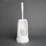Brosse ronde et support WC Jantex blanc