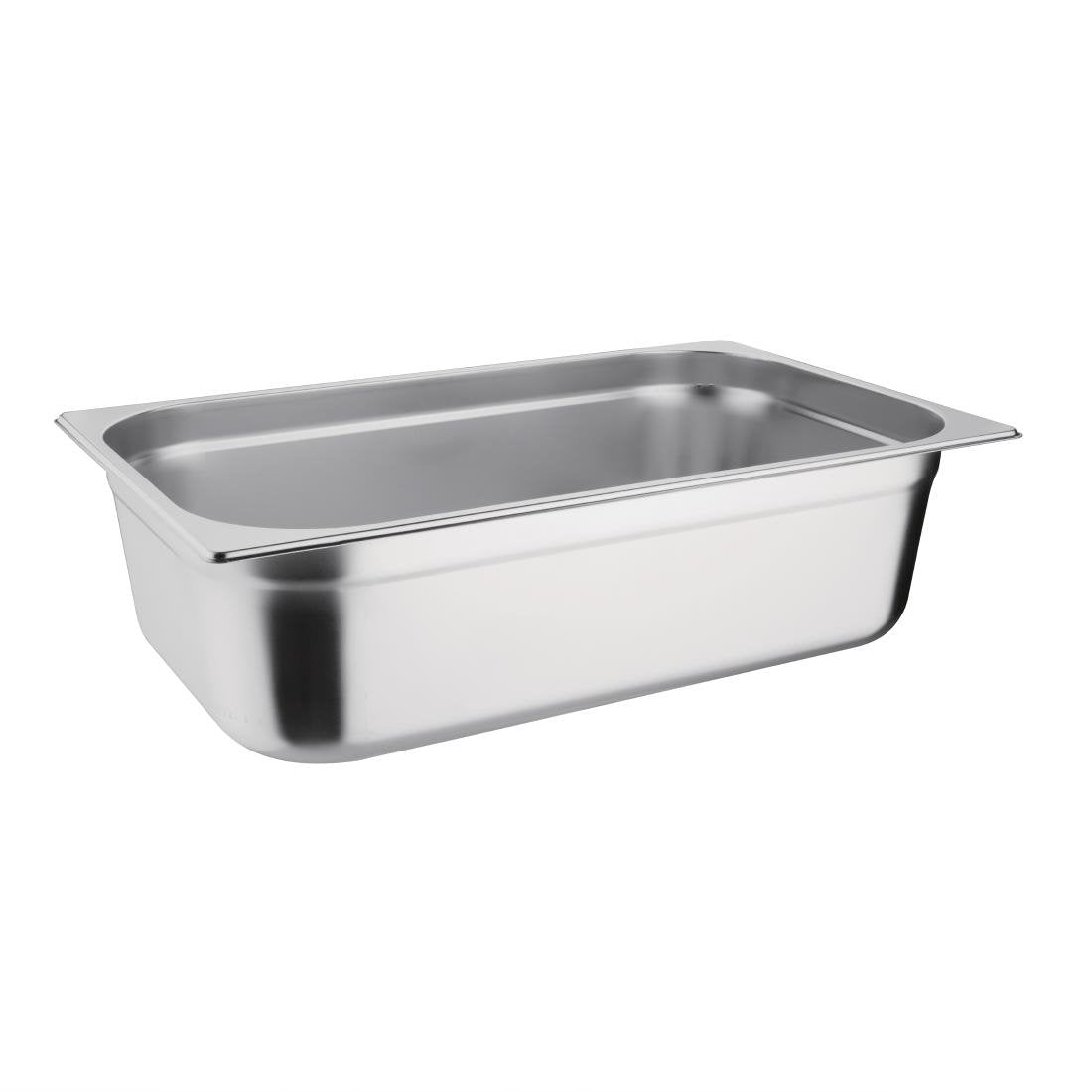 Bac GN 1/1 en inox avec couvercle Vogue - NISBETS