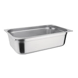 Bac GN 1/1 en inox avec couvercle Vogue - NISBETS