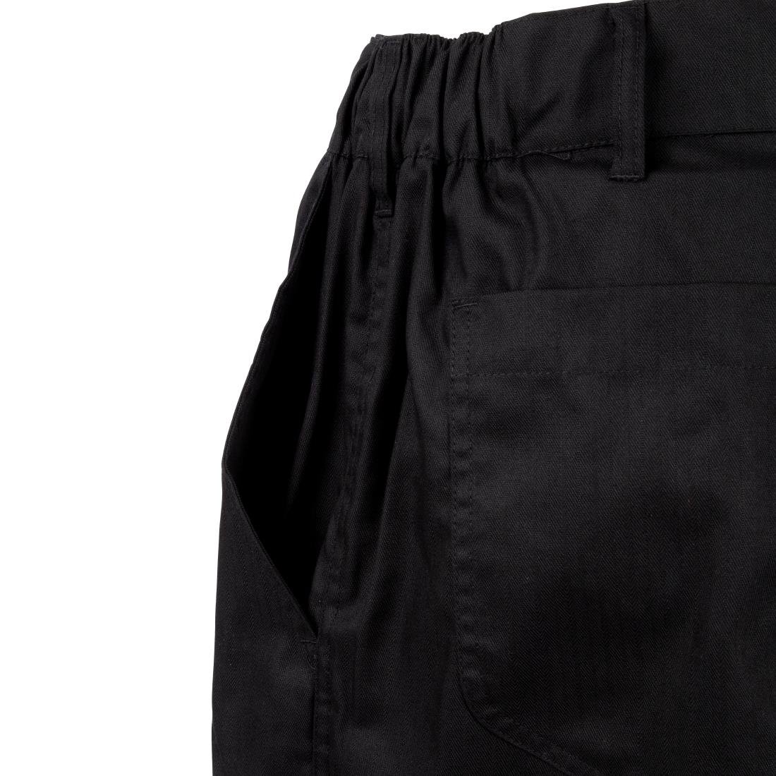 Pantalon de cuisine mixte Chef Works Professionnel chevrons noirs - NISBETS