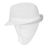 Chapeau Trilby blanc avec résille M - NISBETS
