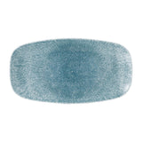 Assiettes oblongues Churchill Studio Prints Raku Oblong Topaz Blue 298mm (Lot de 12)